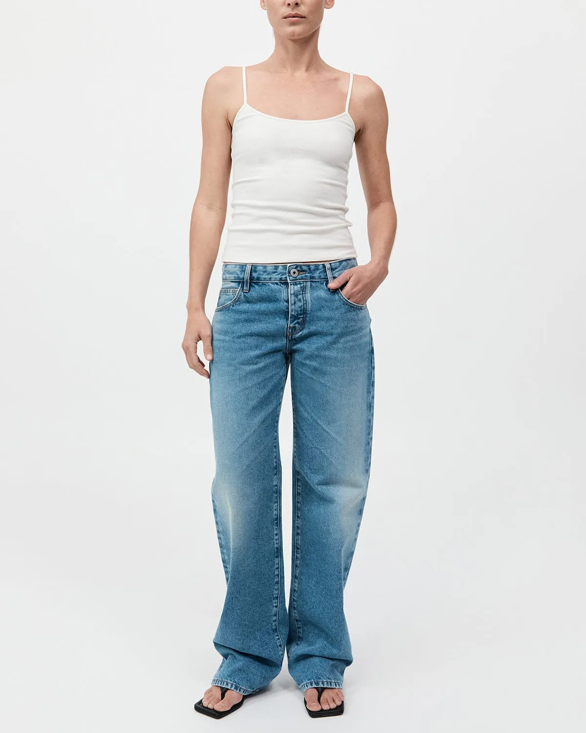 90s Low Rise Jeans By Outland Denim - 90s Blue