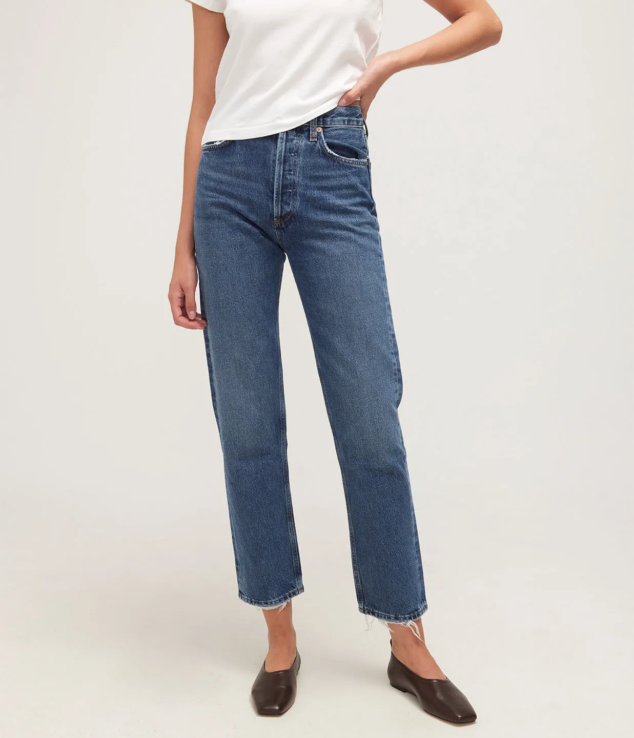 90's Pinch Waist Hight Rise Straight in Range