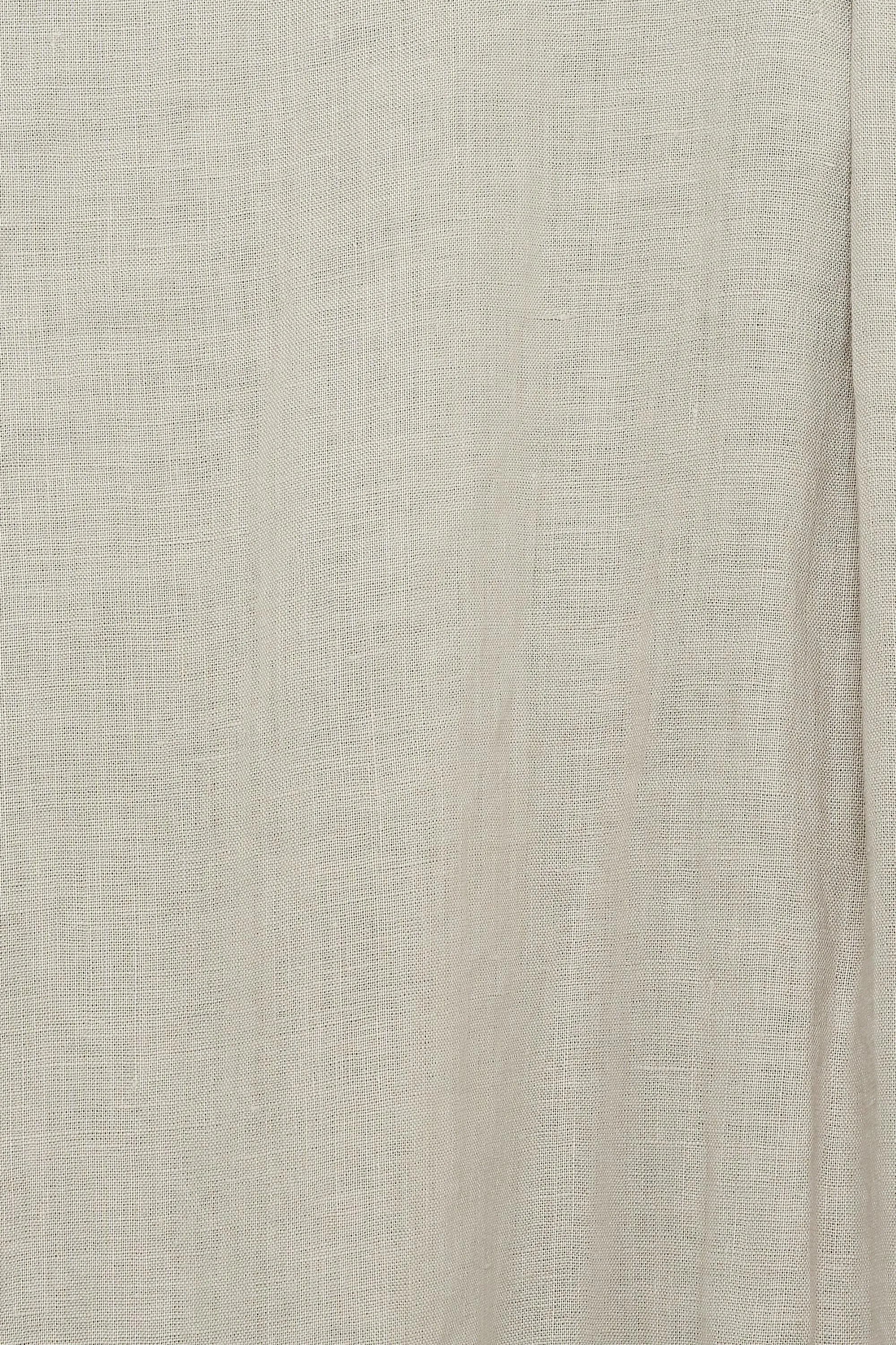 A23B-07SH01B HEMP SHIRTING OPEN COLLAR S/S SHIRT