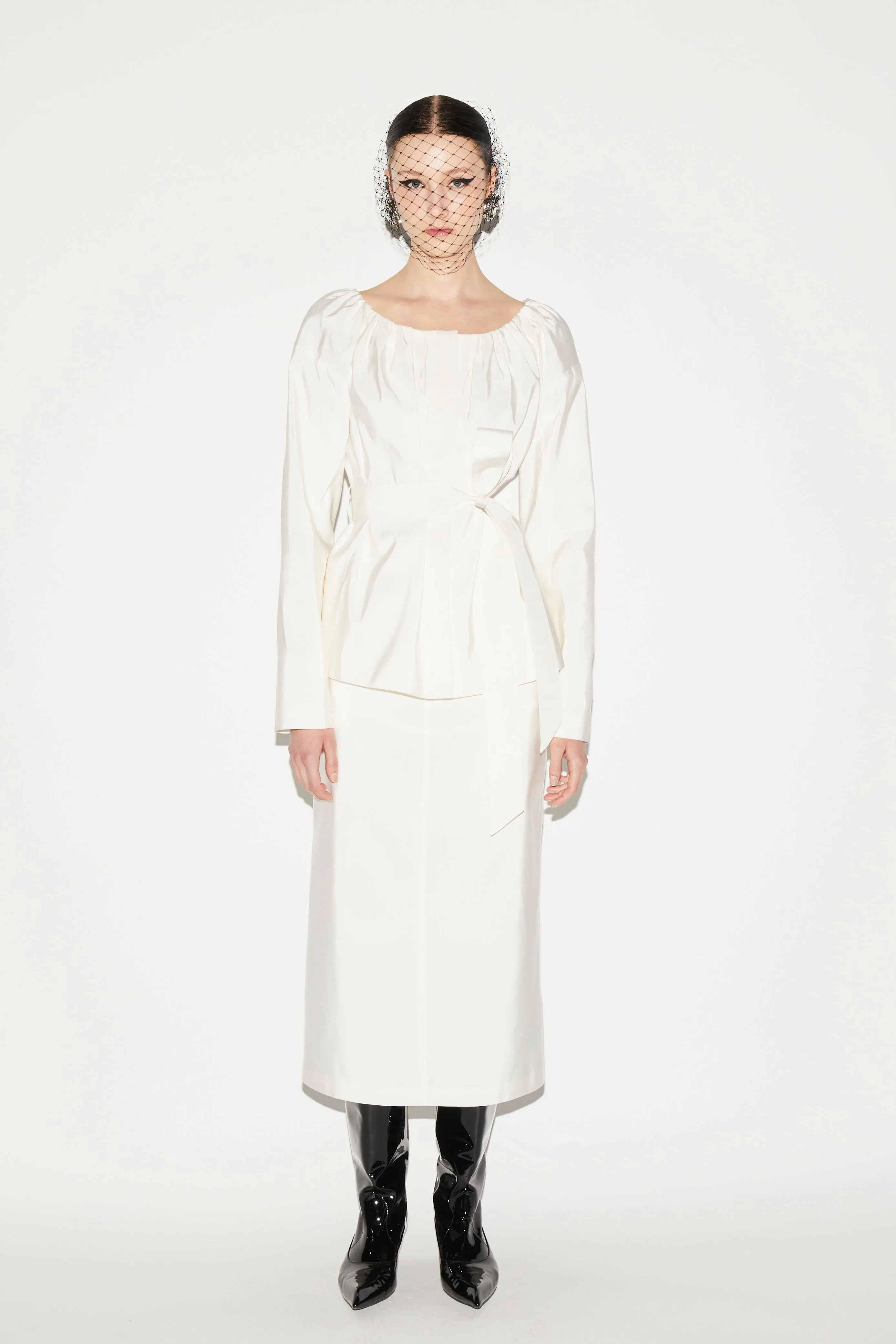 ALVA JACKET WHITE TAFFETA