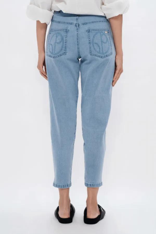 California LAX Barrel Jeans in Sky