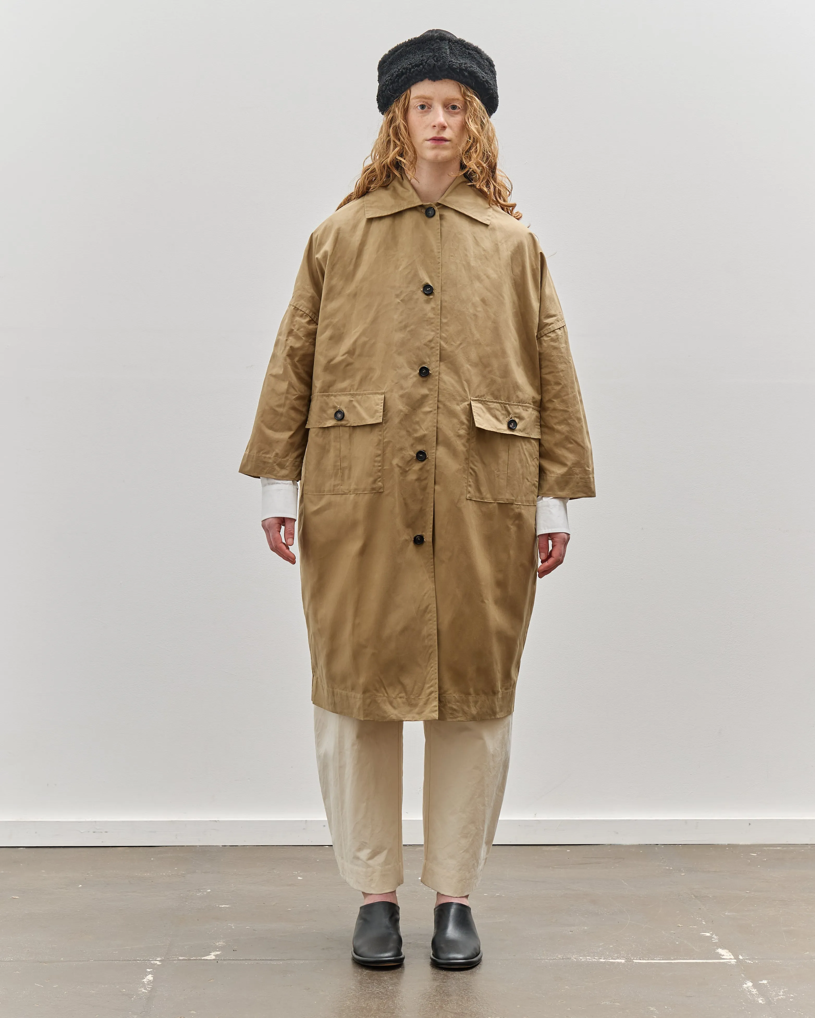 Cawley British Dry Oilskin Frankie Mac, Golden Khaki
