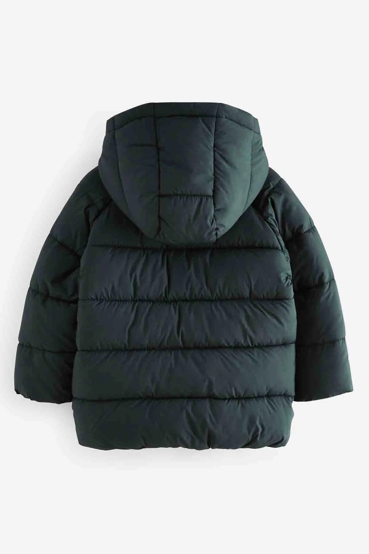 Charcoal Grey Shower Resistant Padded Puffer Coat