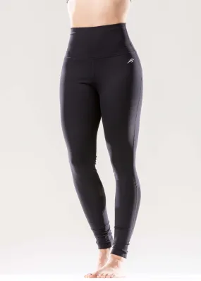 Energique Athletic Leggings with Reflective Strips and Mesh Panels