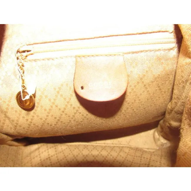 Gucci Vintage Pursesdesigner Purses Caramel Brown Leather Backpack
