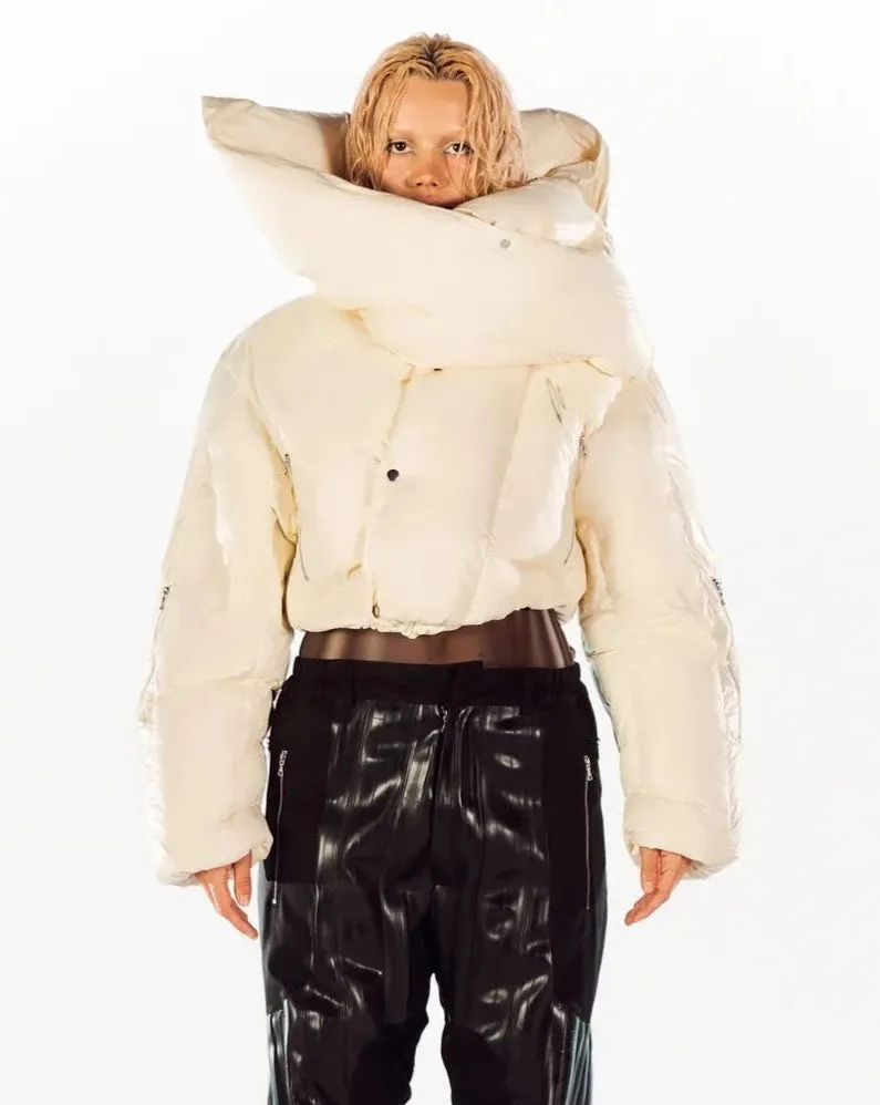 HYDRA SHORT PUFFER - CREAM