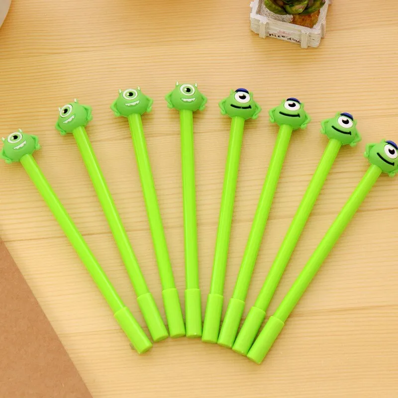 Kawaii Green Cartoon Neutral Pen