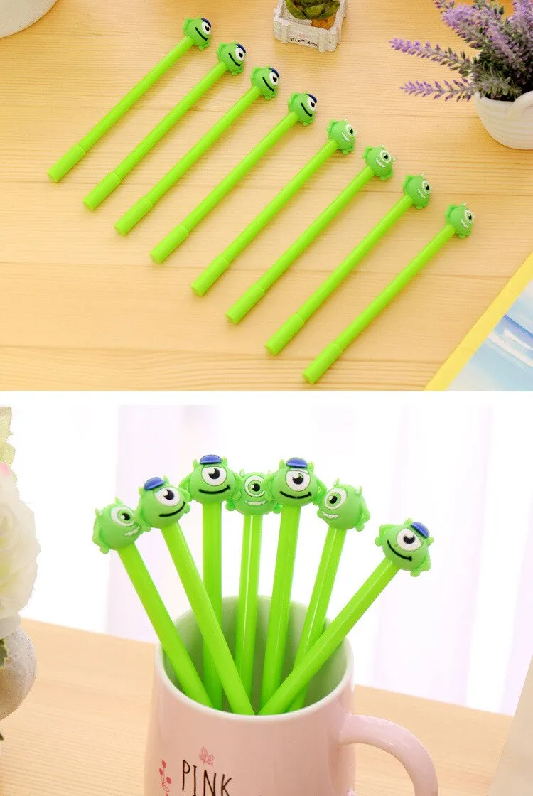 Kawaii Green Cartoon Neutral Pen