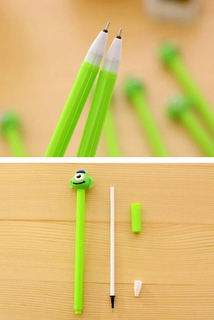 Kawaii Green Cartoon Neutral Pen
