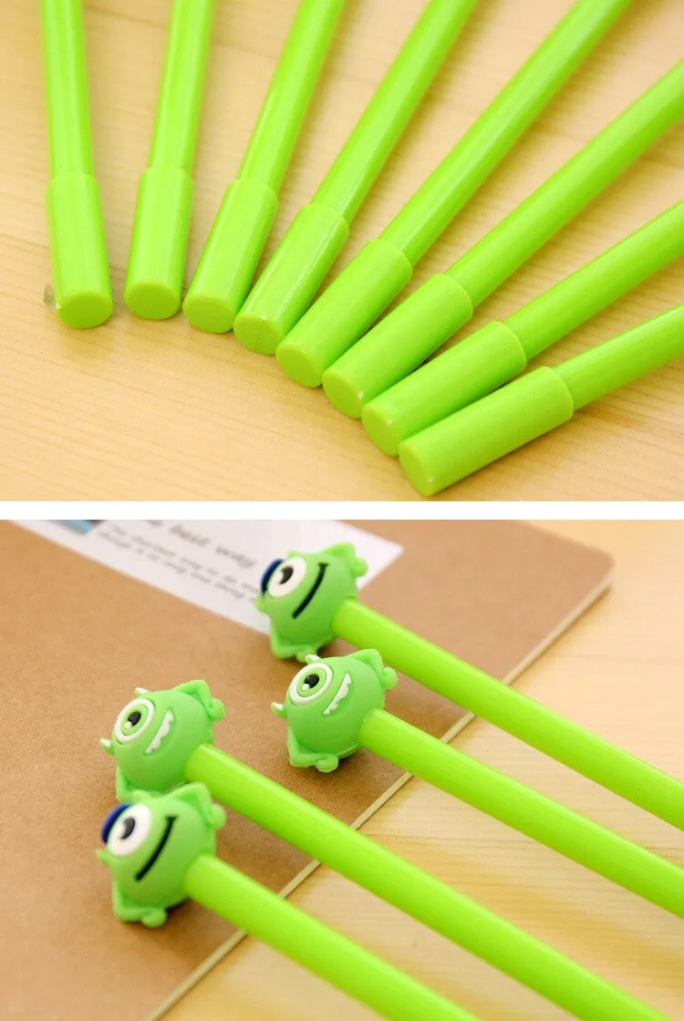 Kawaii Green Cartoon Neutral Pen