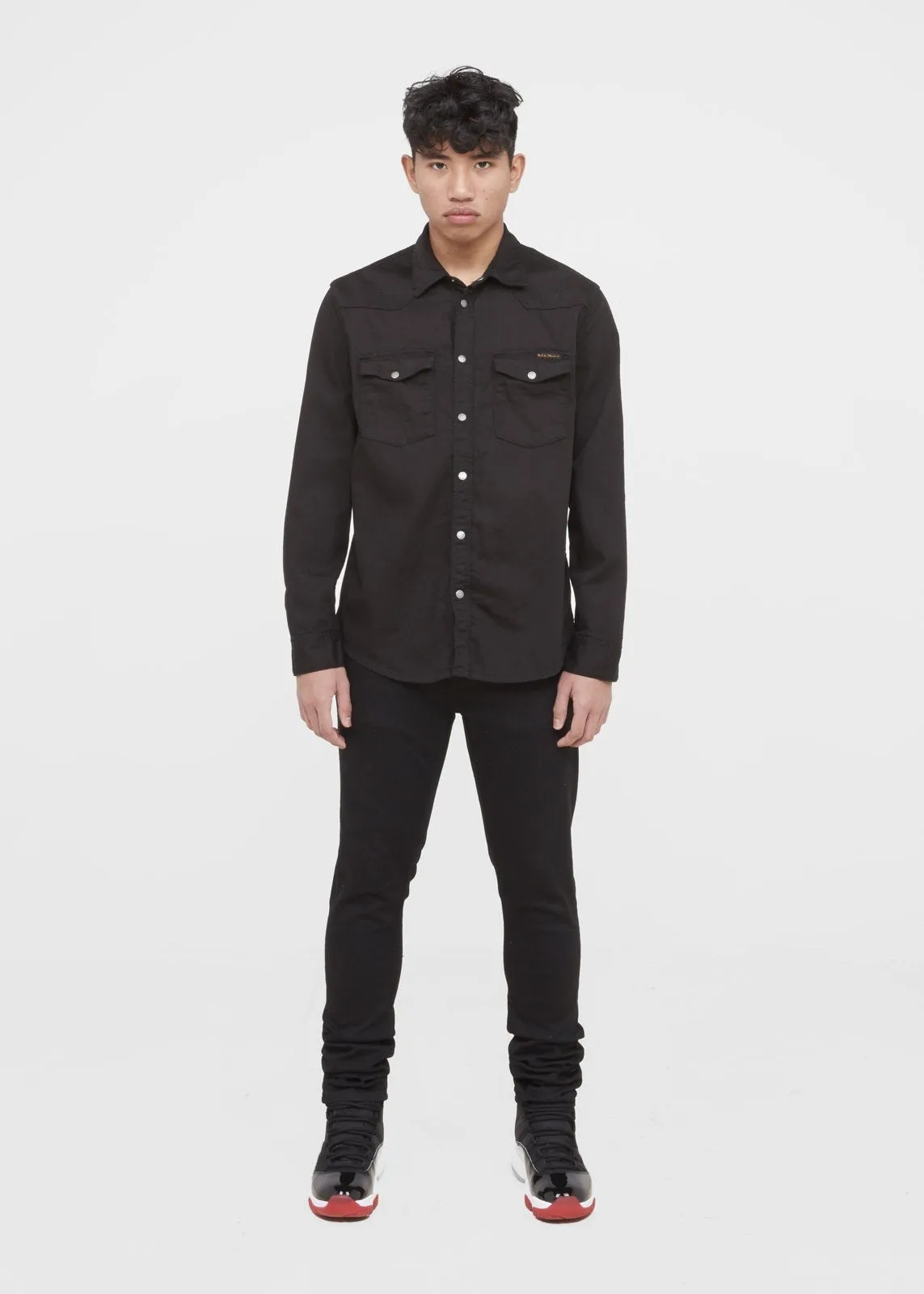 NUDIE JEANS CO.: TIGHT TERRY [BLACK]