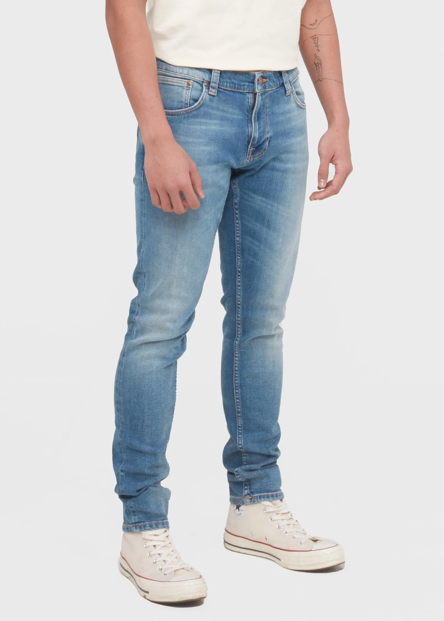 NUDIE JEANS CO.: TIGHT TERRY JEANS [INDIGO]