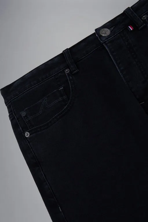 Paul & Shark Black Rivet Organic Cotton Stretch Jeans | Dark Grey