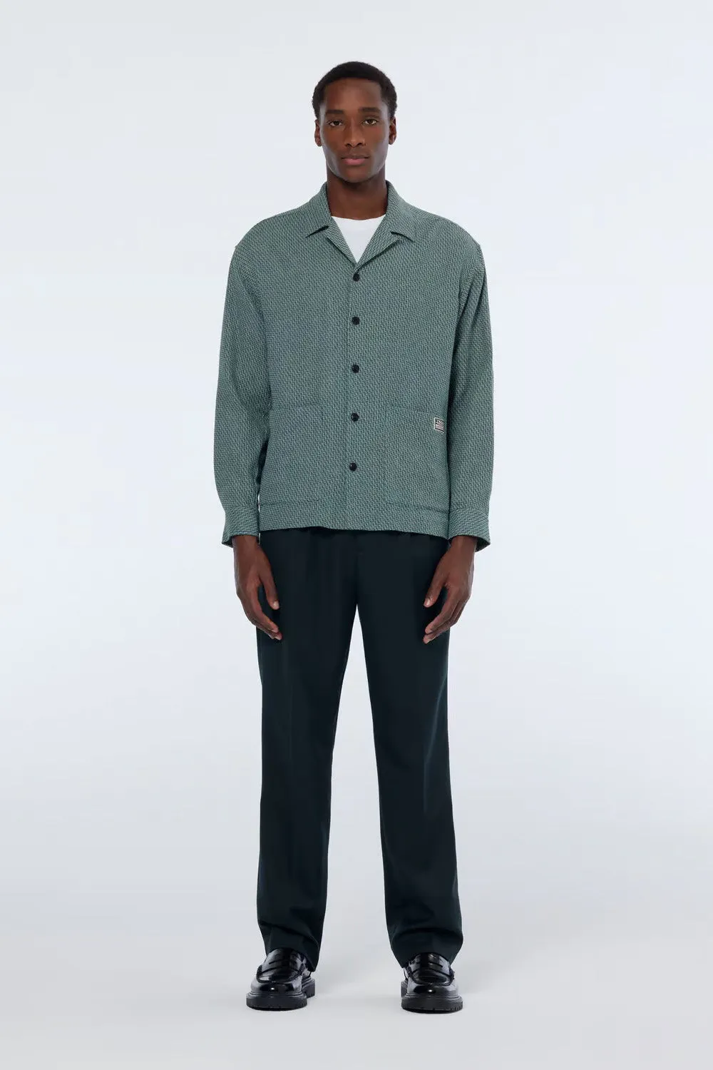 STRUCTURED OVERSHIRT Amsterdam Green