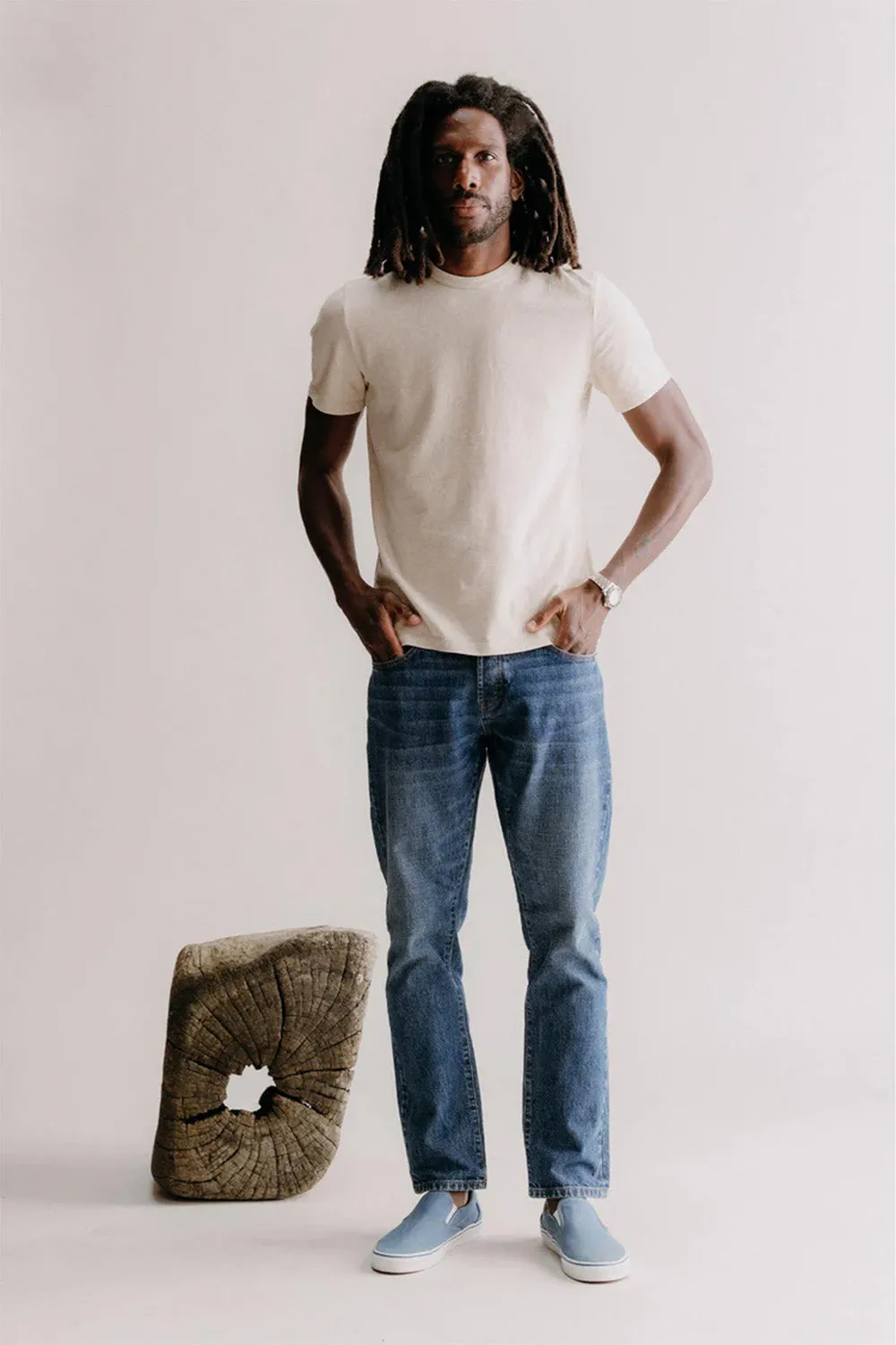 THE DEMOCRATIC JEAN Mid Wash Selvedge