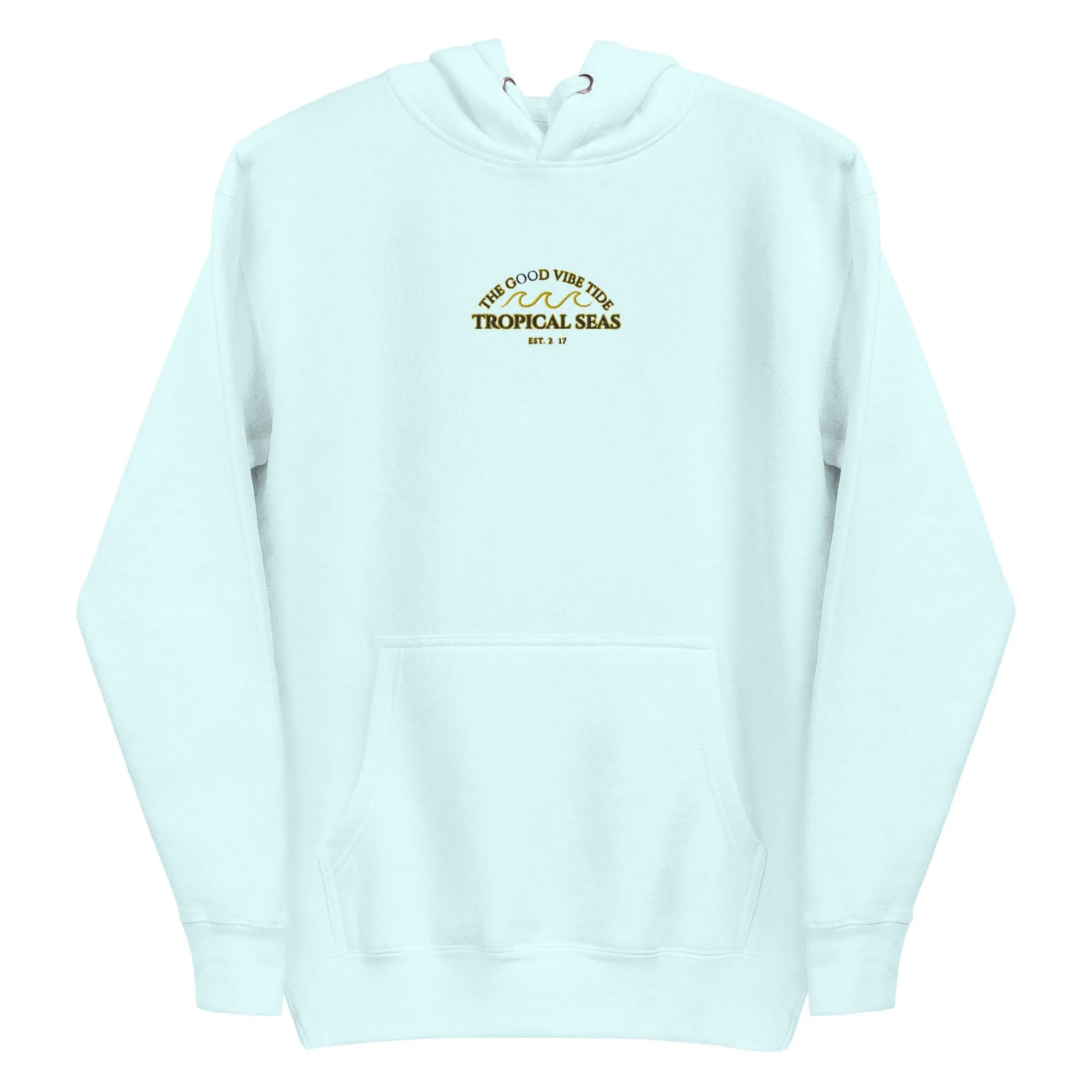 Tropical Seas Center Waves Hoodie