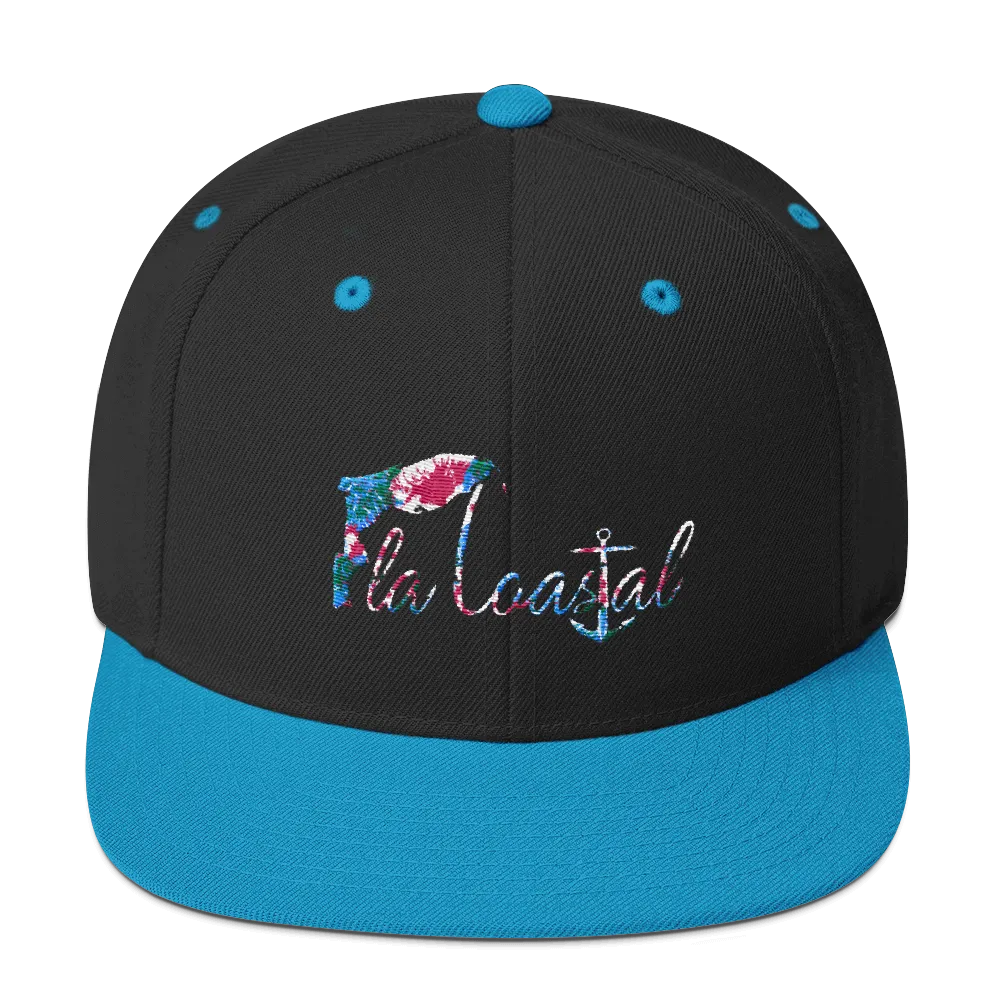 Tropical Vibes Flat Bill Snap Back